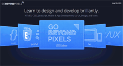 Desktop Screenshot of gobeyondpixels.com