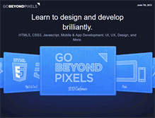 Tablet Screenshot of gobeyondpixels.com